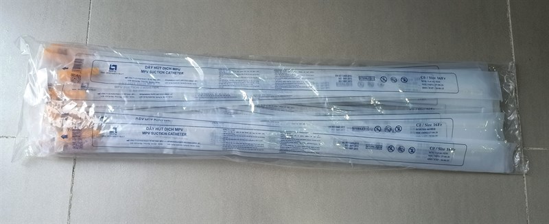 Dây hút dịch MPV có nắp số 16 (Túi*20cái) - Y tế Việt Nam