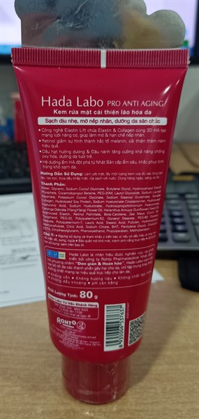 Kem rửa mặt cải thiện lão hóa da (Hada Labo Pro Anti aging) 80g - Rohto/VN 2