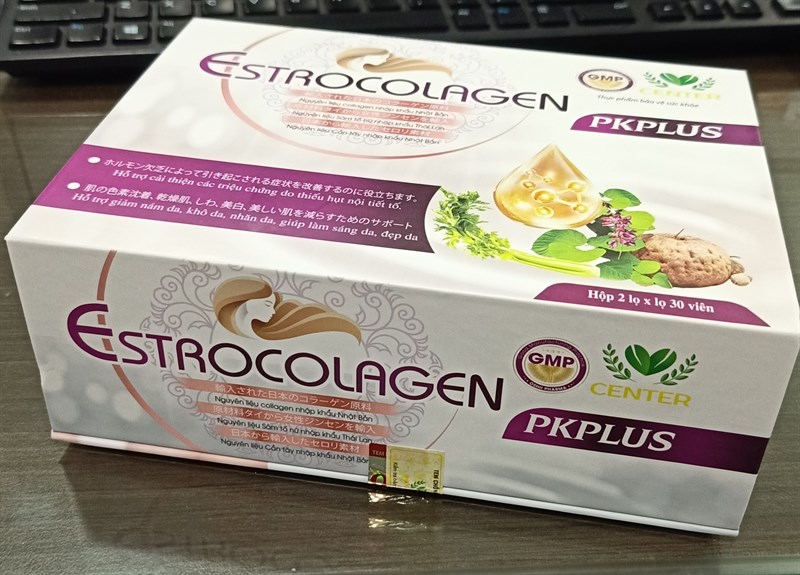 Viên uống giảm nám, cân bằng nội tiết tố nữ Estrocolagen PK plus(H*2lọ*30viên) - Oshii 2