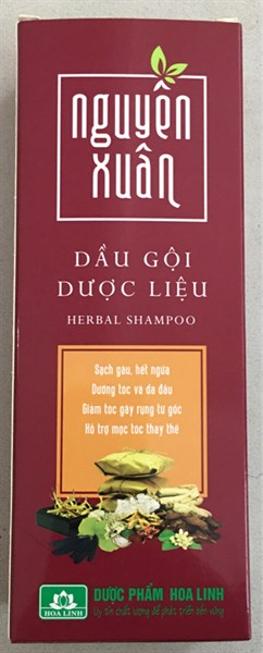 Dầu gội dược liệu Nguyên Xuân 200ml (Đỏ)- Hoa Linh