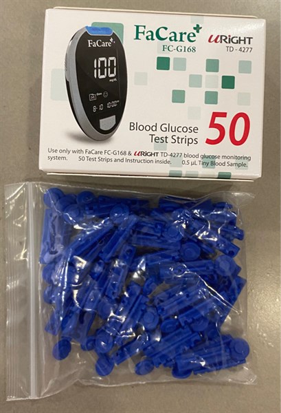 Que thử đường huyết TD-4277 (FC-G168) (Hộp 50 Test + 50 kim) - Taiwan