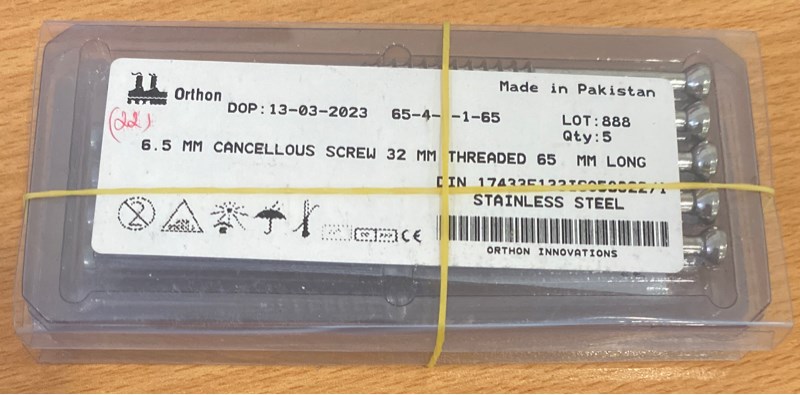 Vít xốp 6,5 ren 32 dài 65mm - Pakistan