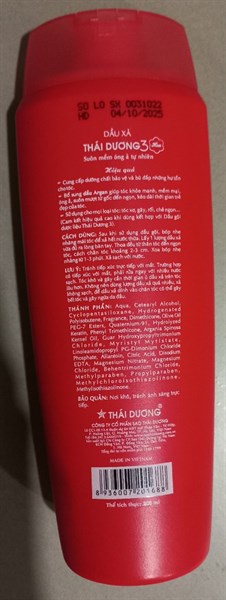 Dầu xả Thái Dương 3 hương nước hoa 200ml 2