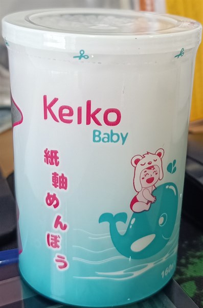 Tăm bông thân giấy Keiko baby (Lọ*160cái) - Medic VN