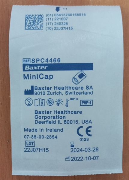 Nắp đóng bộ chuyển tiếp (minicap) Baxter Healthcare (Hộp 60 cái) - Ireland