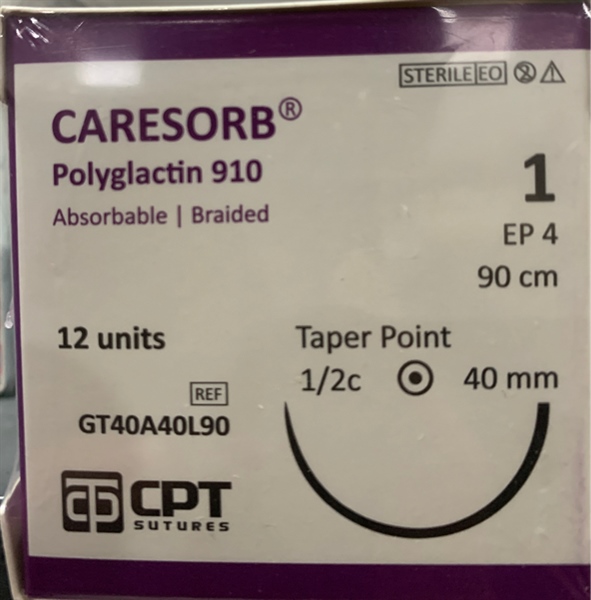 Chỉ Caresorb số 1 - GT40A40L90 (Hộp 12 sợi) - CPT/TPHCM