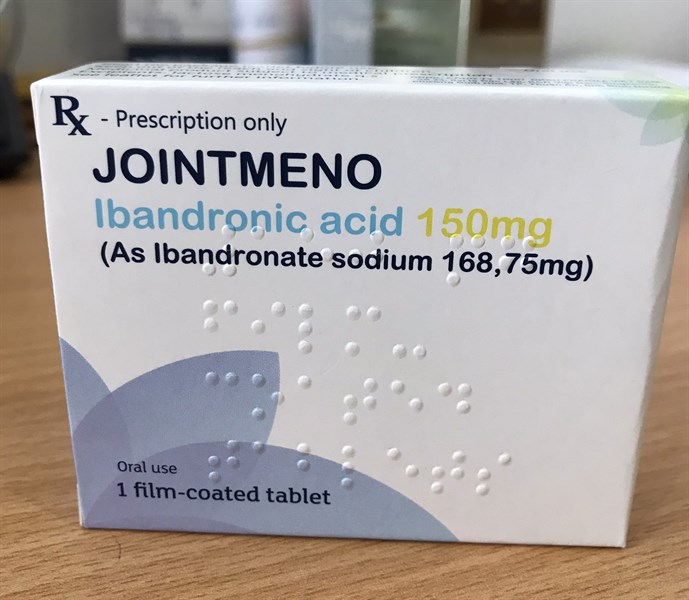 Jointmeno (Ibandronic acid 150mg) (Hộp*1vỉ*1viên) - Laboratorios Liconsa/Tây Ban Nha