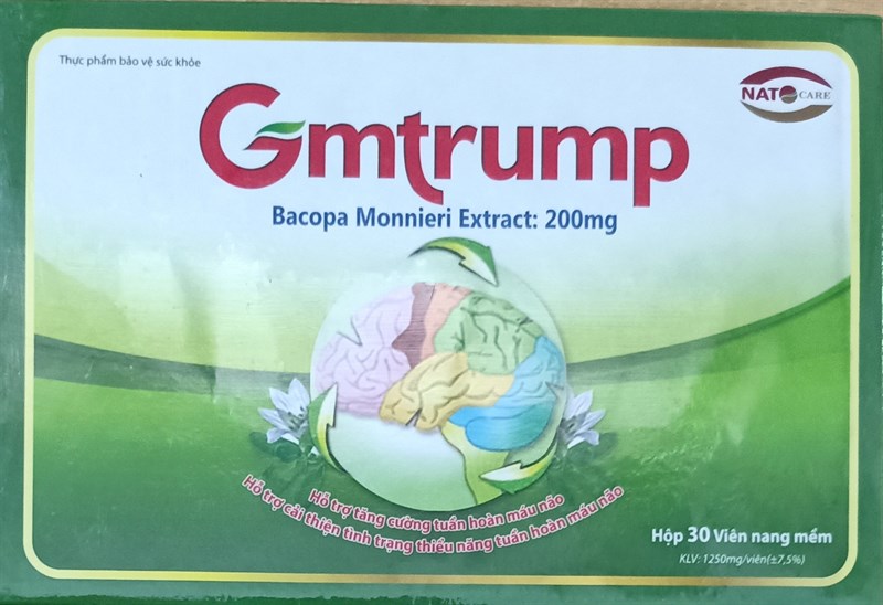 Gmtrump (Hỗ trợ tăng cường tuần hoàn máu não) (H*30viên) - PP Nam Thái Hoa
