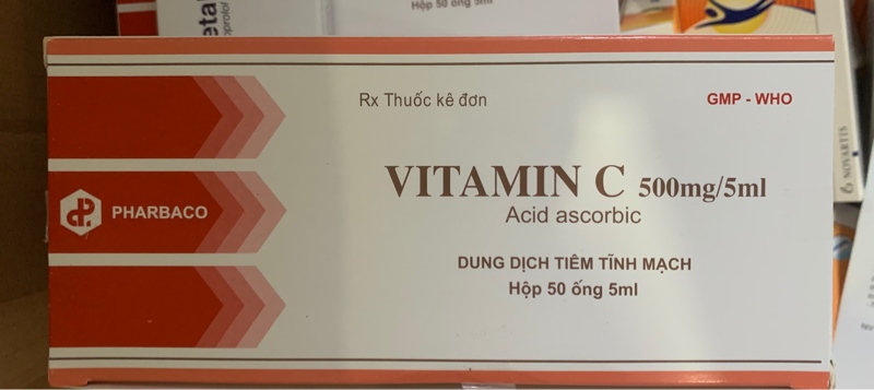 Vitamin C 500mg/5ml (Hộp 50 ống) - TW1