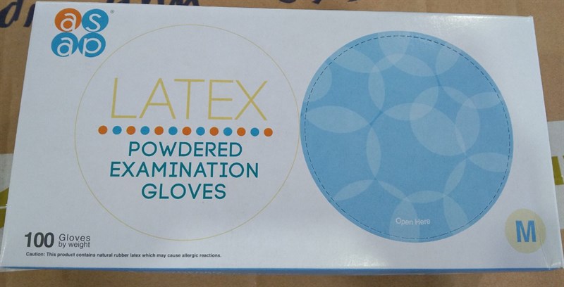 Găng tay y tế Latex có bột (Hộp 50đôi) - Malaysia