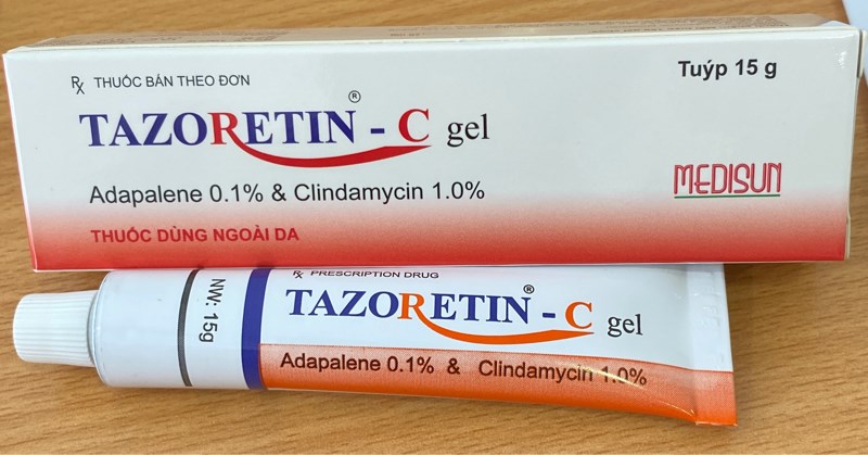 Tazoretin - C gel 15g (Thuốc điều trị mụn trứng cá) - Medisun (GSV)