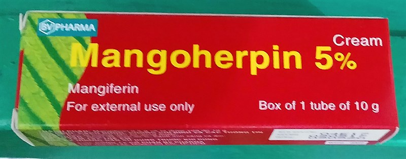 Mangoherpin 5% 10g (Bôi zona, thuỷ đậu aczema) - BV Pharma