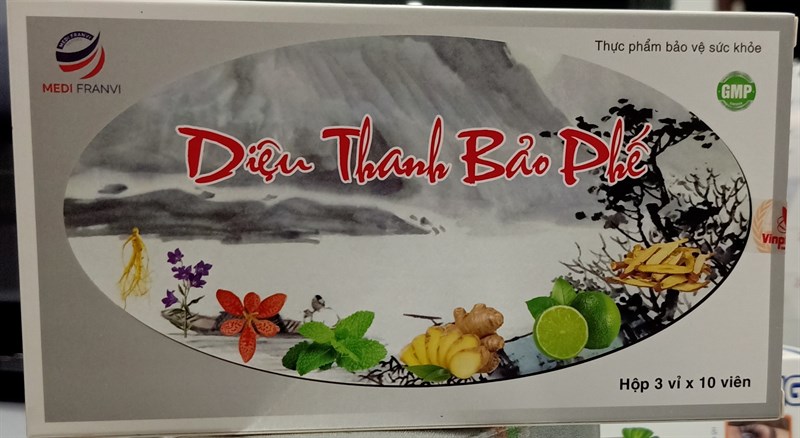Diệu thanh bảo phế (Ho rát họng, khản tiếng) (H*3vỉ*10viên) - Vinpharma