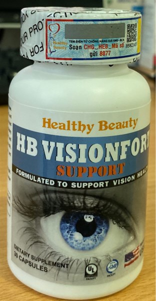 HB Vision fort (Lọ*30viên)(Tăng cường thị giác - từ 18 tuổi trở lên) - Mỹ 2