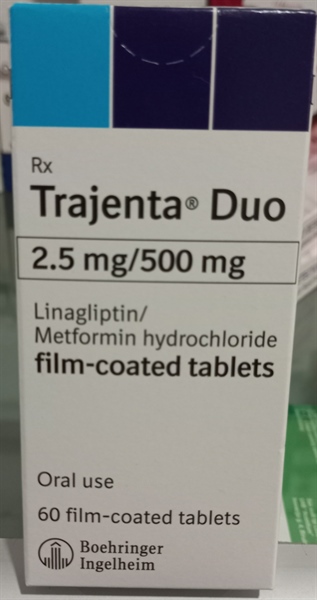 Trajenta Duo 2.5/500 (Lọ 60 viên) (Lọ)