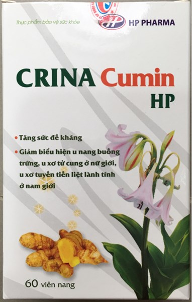 Crina Cumin HP HP Pharma hỗ trợ u xơ tử cung ,u nang buồng trứng(Lọ*60viên)