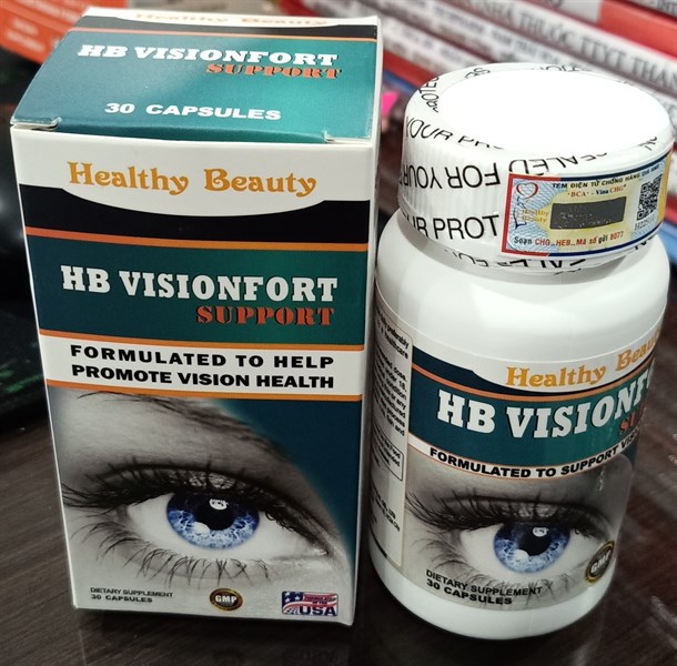 HB Vision fort (Lọ*30viên)(Tăng cường thị giác - từ 18 tuổi trở lên) - Mỹ