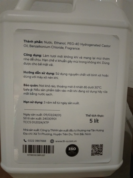 Xịt thơm phòng quế thơm THA PURE loại 5L - Tân Hương 2