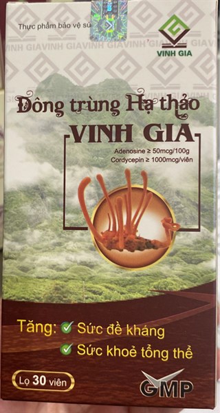Đông Trùng hạ thảo Vinh Gia (Lọ*30viên) - Dolexphar
