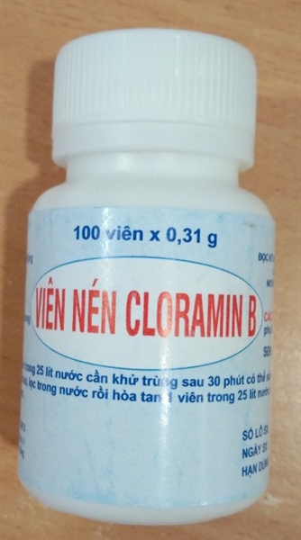 Viên nén Cloramin B (Lọ 100 viên) - TW3/VN
