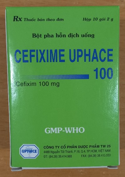 Cefixime Uphace 100mg (Hộp 10 gói) - TW 25