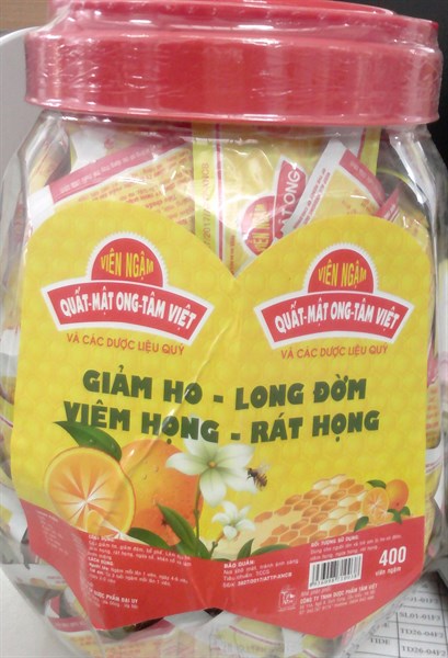Viên ngậm quất mật ong (Strepsil) (Lọ*400viên) - Đại Uy 2