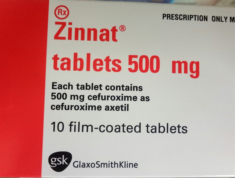 Zinnat 500mg (H*1vỉ*10viên) - Anh
