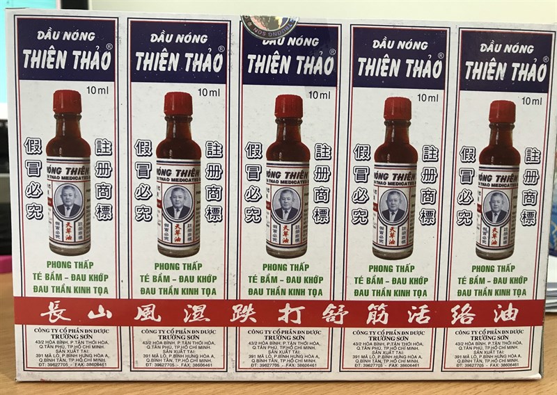 Dầu nóng Thiên Thảo 10ml (Kiện*60 lọ) - Trường Sơn