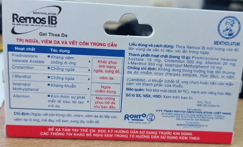 Thuốc bôi trị ngứa Remos IB 10g - Rohto/VN 2