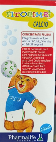 Fitobimbi Calcio 200ml (Bổ sung Calci, VTMD) - Italya