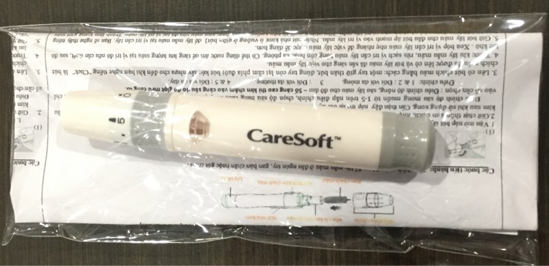 Bút chích máu CareSoft (dùng kim chích máu Promisemed) - Viên Thành