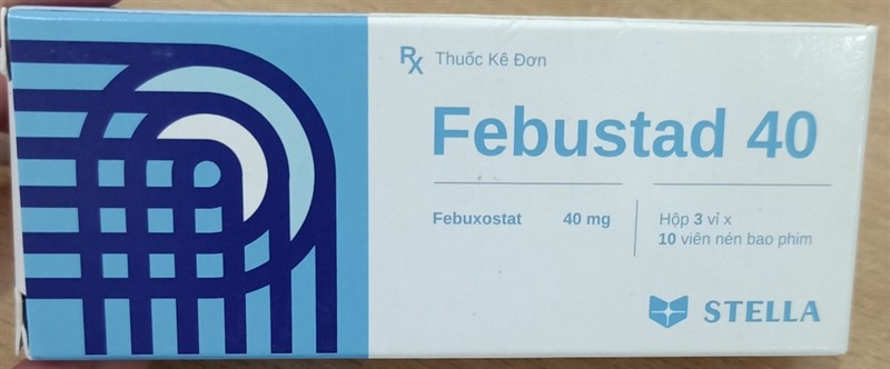 Febustad 40 (Febuxostat 40mg) (H*3vỉ*10 viên) - Stella