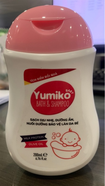 Sữa tắm gội Yumiko baby Bath & Shampoo 200ml - Keiko