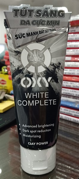 Kem rửa mặt Oxy white complete 100g (Tút sáng da, mờ thâm sạm, giảm thô ráp) - Rohto/VN