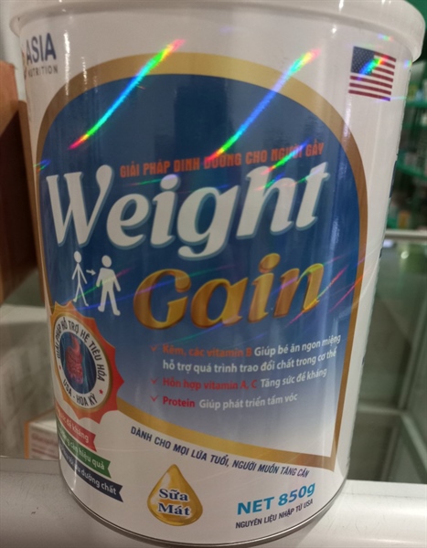 Sữa Nutri Weight Gain 850g (Cho mọi lứa tuổi, người muốn tăng cân) - Asia 2