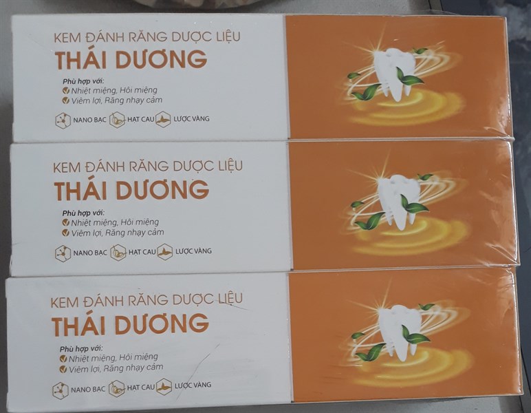 Kem đánh răng dược liệu Thái Dương 100g (Cọc*6tub) - Sao Thái Dương