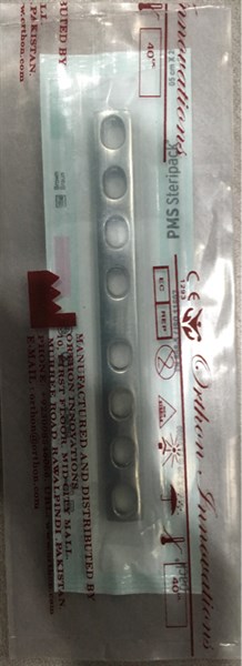 Nẹp DCP bản hẹp 8 lỗ cho vít 4,5 - Pakistan