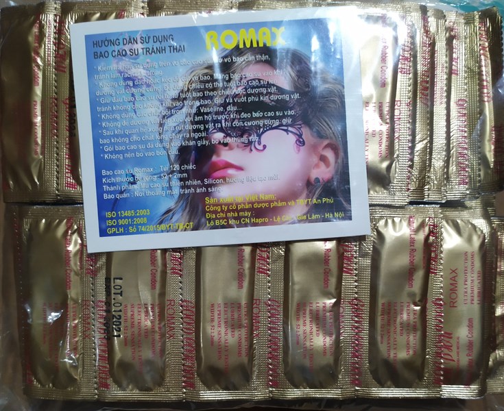 Bao cao su dây Romax (Túi*12dây*10cái)
