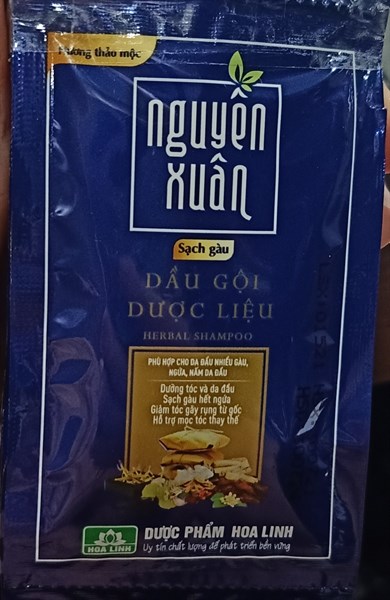 Dầu gội nguyên xuân sạch gàu (Dây*10gói) - Hoa Linh