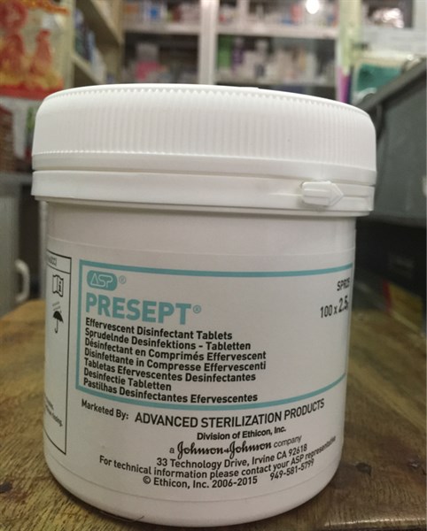 Presept 2.5g (Lọ 100 viên) (SPR25) - Johnson/Mỹ