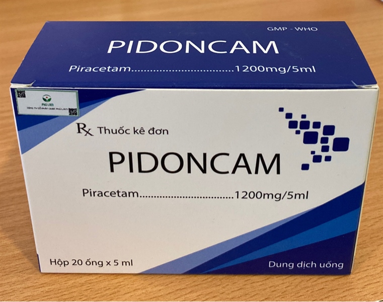 Pidoncam (Piracetam 1200mg/5ml ) (Hộp 20 ống x 5ml) - Hà Nam