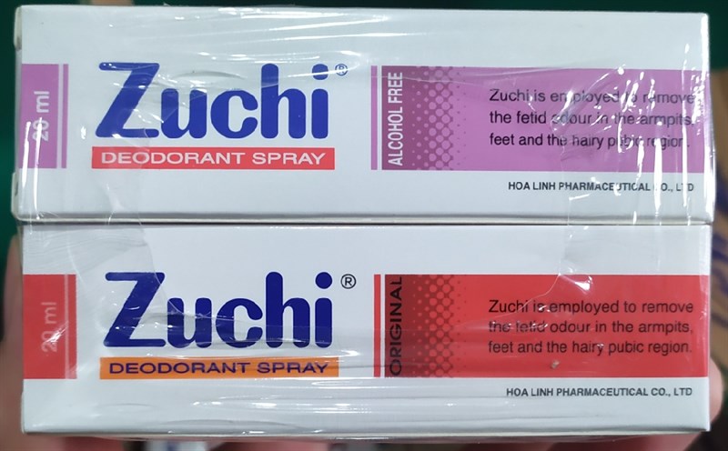 Zuchi spray 20ml (xịt nách) Hoa linh