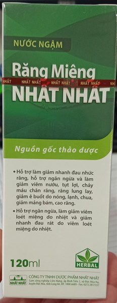 Nước ngậm Răng miệng Nhất Nhất 120ml - Nhất Nhất