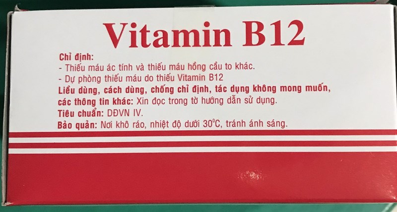 Vitamin B12 1000mcg/1ml (K*45H*100ống) - Vĩnh Phúc 2