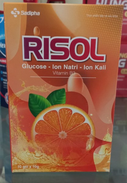 Risol (Bổ sung nước và chất điện giải) (Hộp 10 gói x 10g) - Sadipha