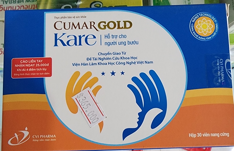 Cumargold kare (hỗ trợ bệnh nhân ung bướu) (H*3vỉ*10viên) - CVI