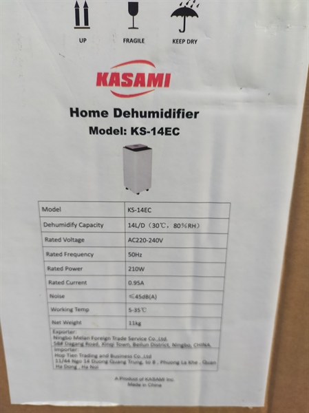 Máy hút ẩm Kasami KS-14EC