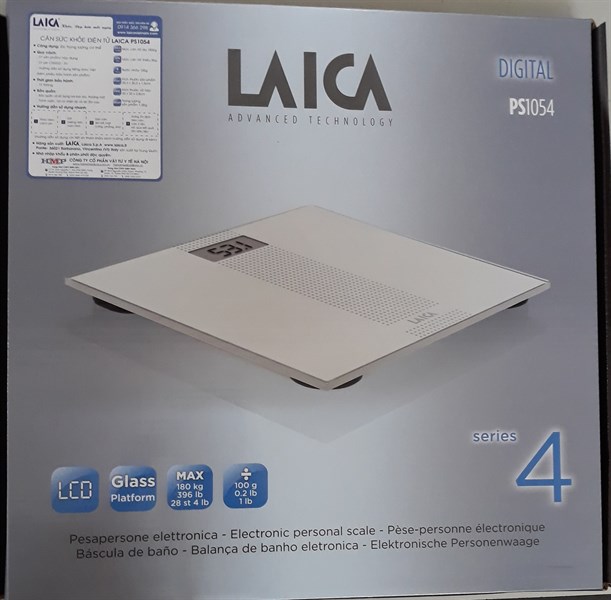 Cân sức khỏe điện tử mặt kính LAICA PS1054 - VTYT Hà Nội