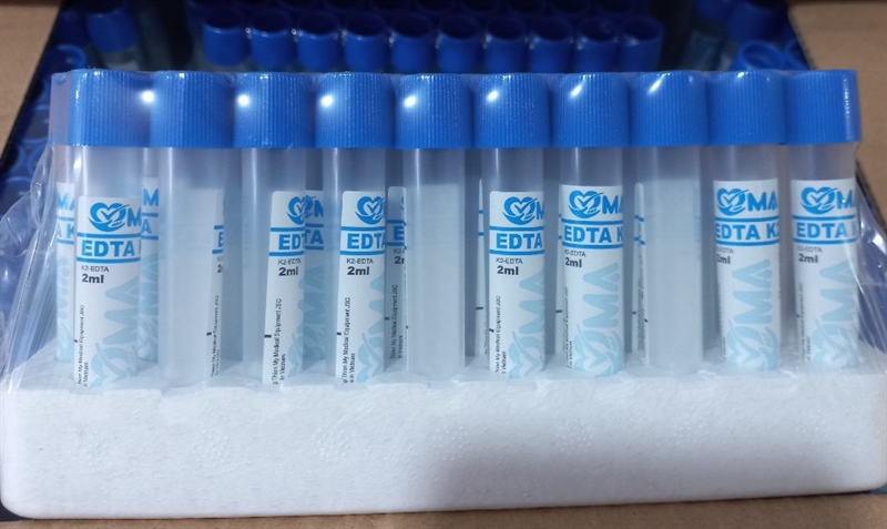 Ống nghiệm EDTA K2 VMA 2ml - CTCP Vật Tư Y Tế Hồng Thiện Mỹ