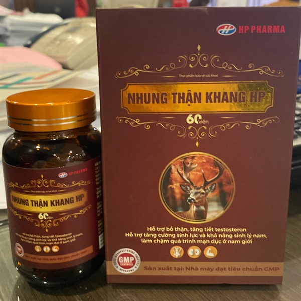 Nhung thận khang HP (Hỗ trợ bổ thận) (Lọ 60 viên) - VTYT Hải Phòng